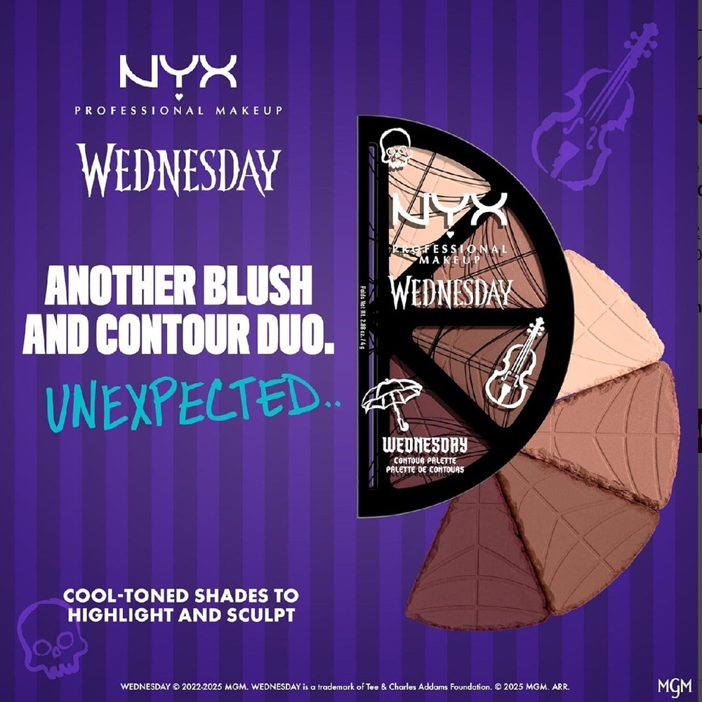 NYX PROFESSIONAL MAKEUP Wednesday Stained Glass Contour Palette - Picture 2 of 7